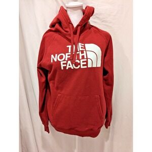 The North Face Womens Hoodie Half Dome S/P Burgundy Sweatshirt Pockets Exc. Cond